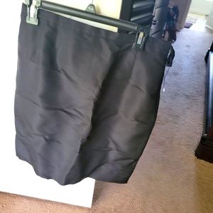 Black mid length prada skirt